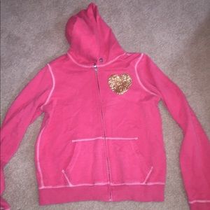 VS PINK zip up sweatshirt